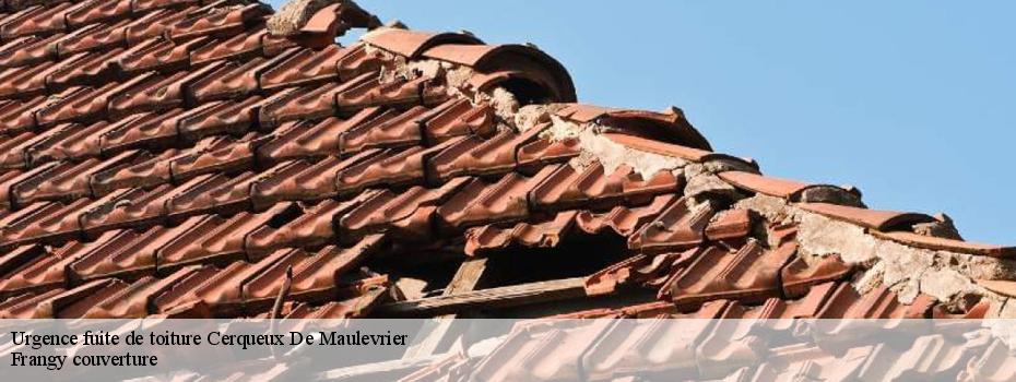 Urgence fuite de toiture  cerqueux-de-maulevrier-49360 Frangy couverture