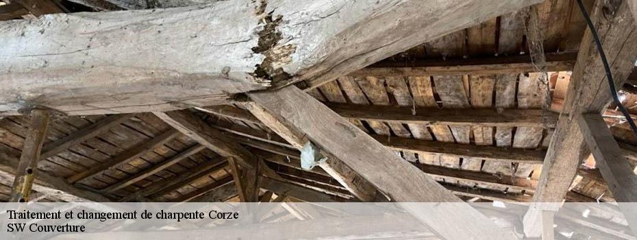 Traitement et changement de charpente corze-49140 SW Couverture