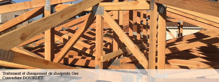Traitement et changement de charpente  gee-49250 Couverture DOURLET 
