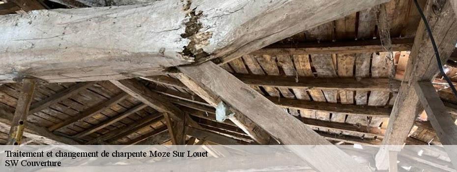 Traitement et changement de charpente moze-sur-louet-49610 SW Couverture