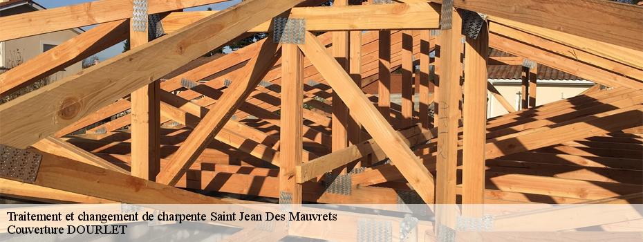 Traitement et changement de charpente  saint-jean-des-mauvrets-49320 Couverture DOURLET 