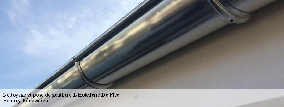 Nettoyage et pose de gouttière  l-hotellerie-de-flee-49500 Hemery Rénovation 