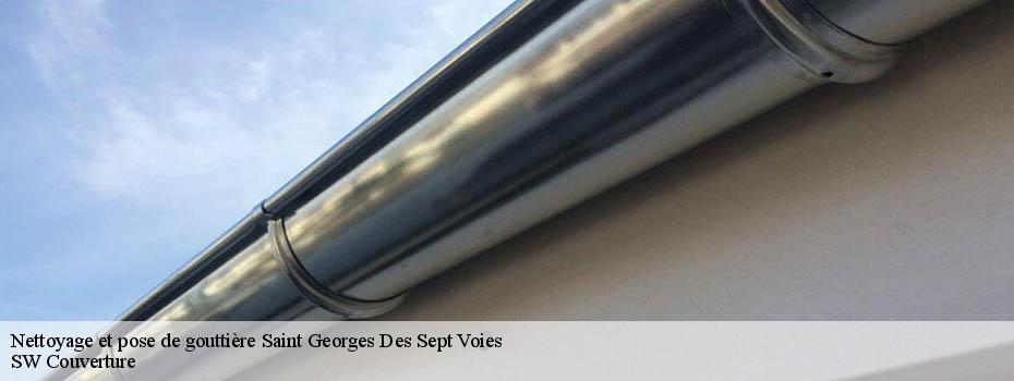 Nettoyage et pose de gouttière  saint-georges-des-sept-voies-49350 SW Couverture 