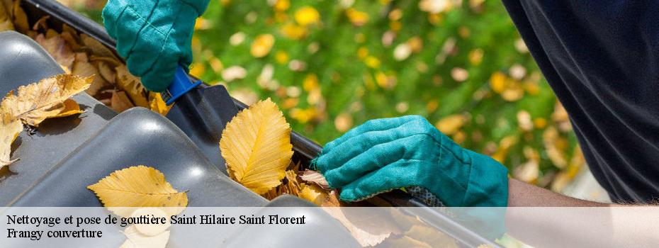 Nettoyage et pose de gouttière  saint-hilaire-saint-florent-49400 Frangy couverture